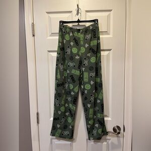 Cuddl Duds Kids Pajama Bottoms - Green Gamer Print